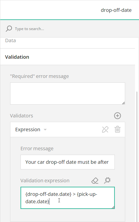 Configure data validation in Survey Creator by SurveyJS