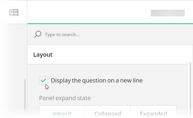 SurveyJS Survey Creator: Display a survey element inline with the previous element