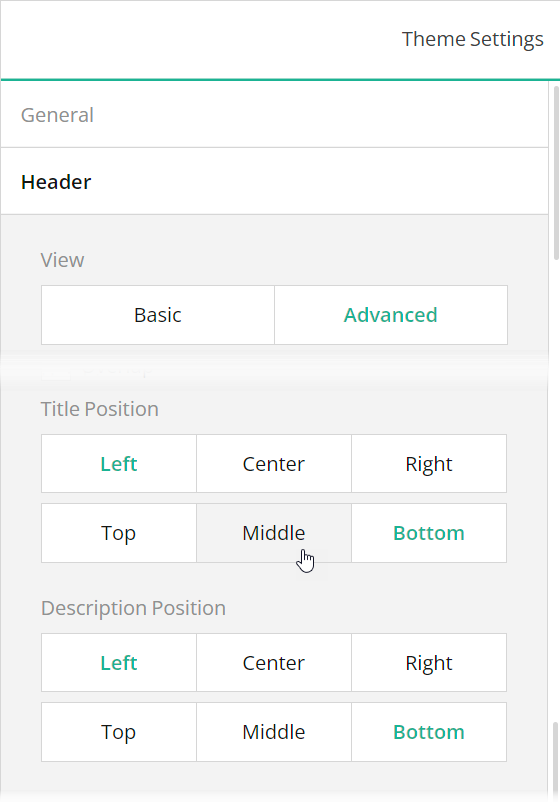 Specify title and description position in SurveyJS Survey Creator