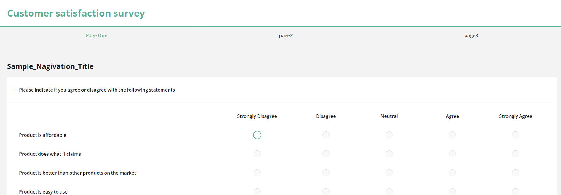 SurveyJS: Navigate Between Survey Pages Using Tabs