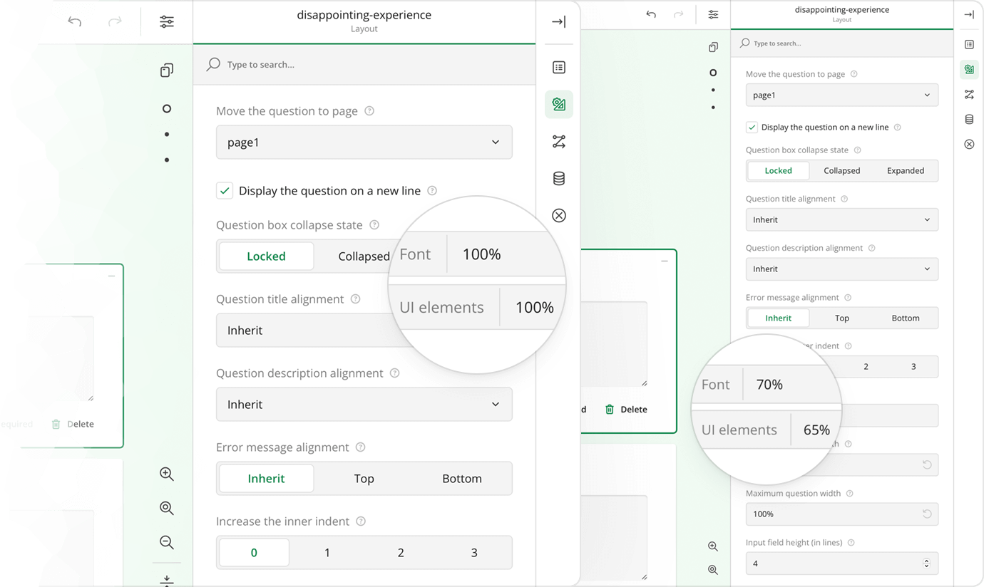 Survey Creator v2.0 - Scaling