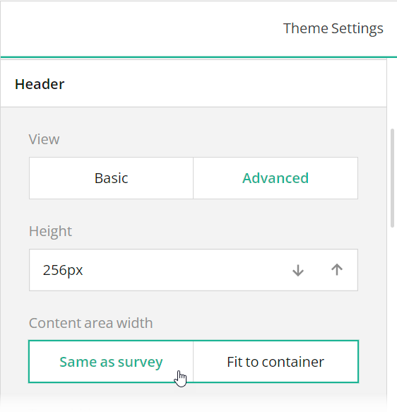 Survey Creator: Content area width in Property Grid