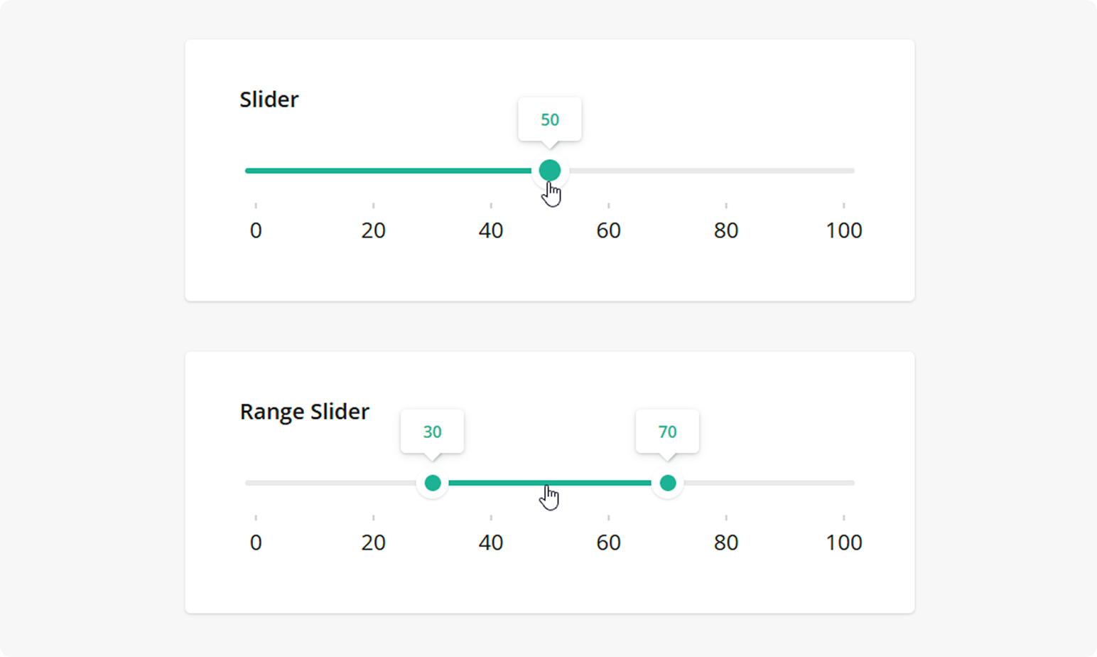 SurveyJS Slider and Range Slider