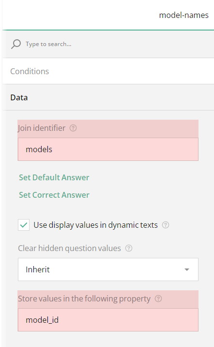 Pipe choices from a Checkboxes question to a Dynamic Matrix