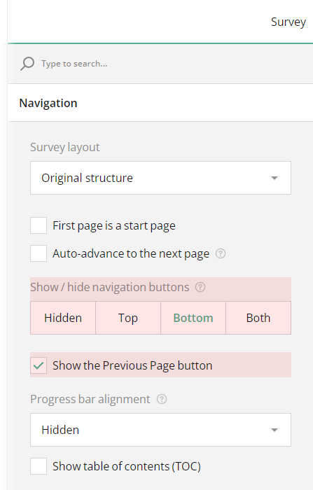How to hide navigation buttons