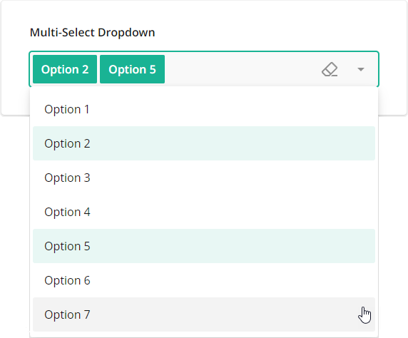SurveyJS Question types - Multi-select Dropdown