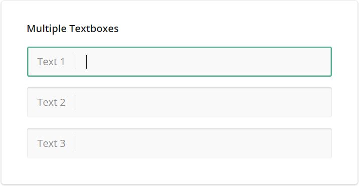 SurveyJS Question types - Multiple Textboxes