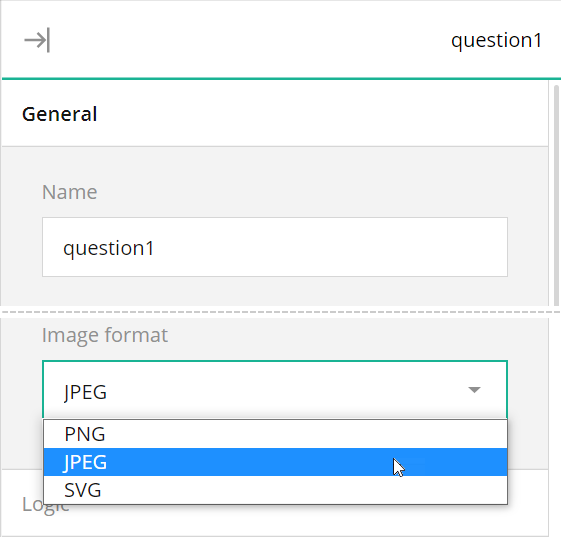 Survey Creator - Image format